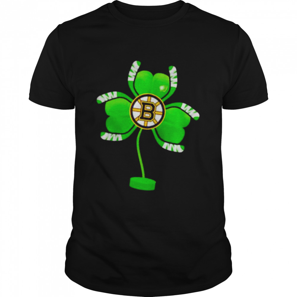 Boston Bruins shamrock hockey tree St Patrick’s day shirt Classic Men's T-shirt