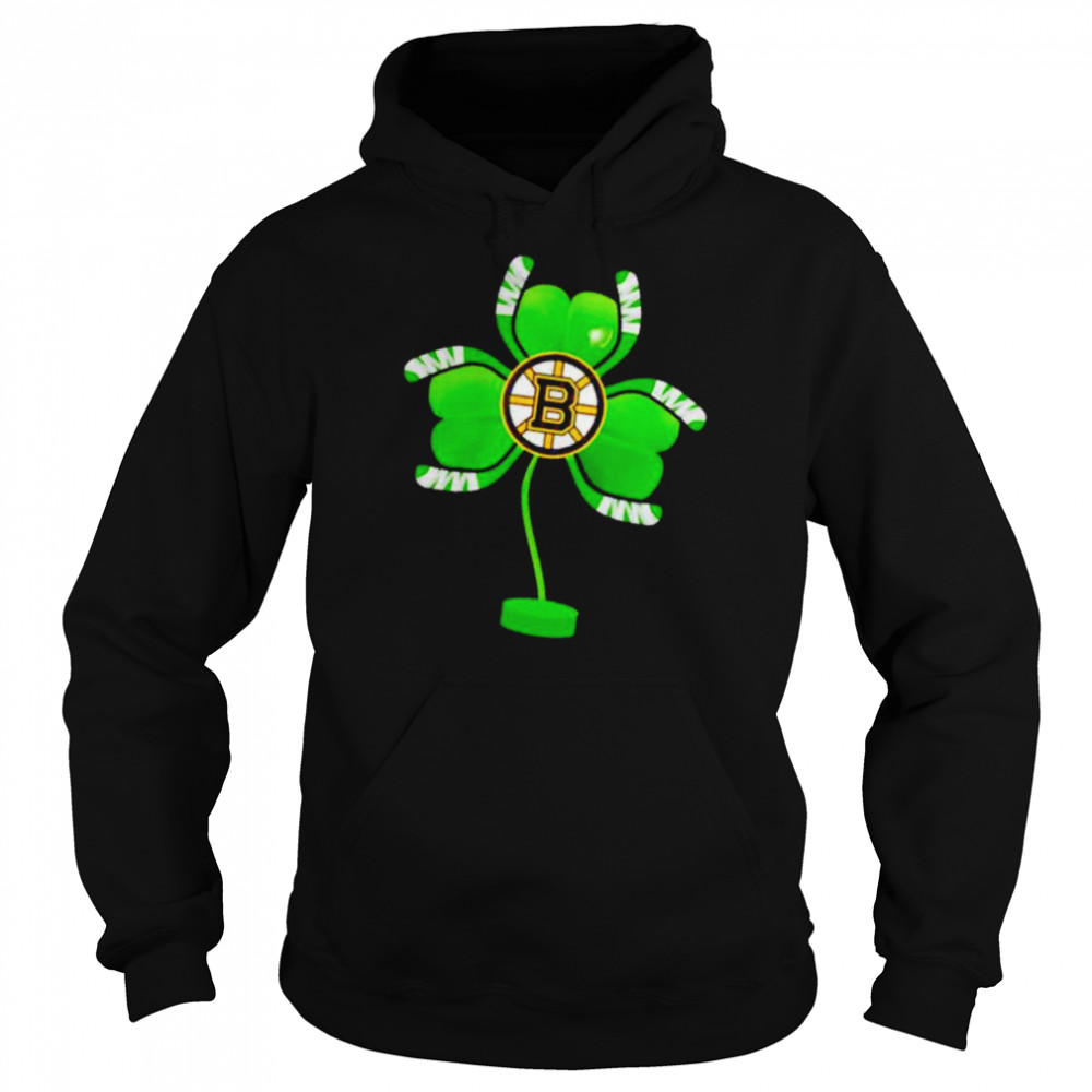 Boston Bruins shamrock hockey tree St Patrick’s day shirt Unisex Hoodie