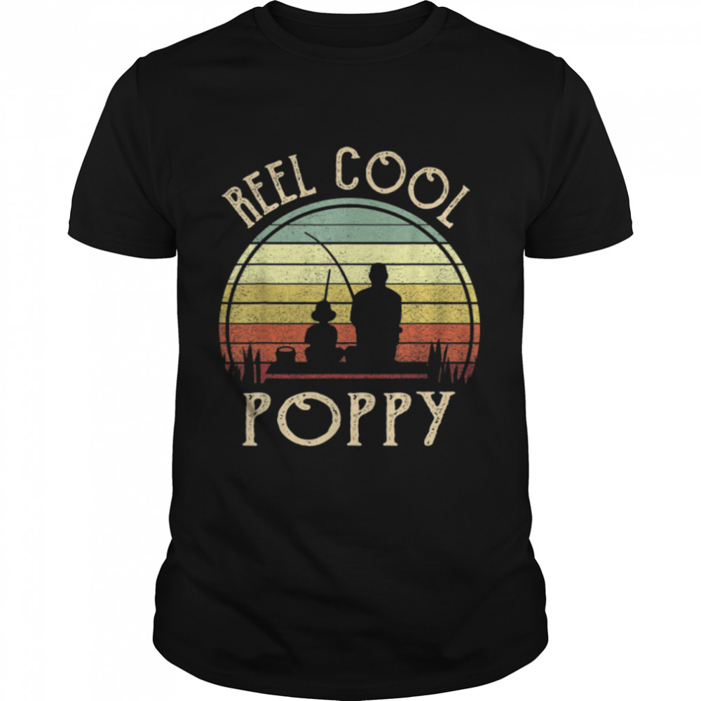 Mens Reel Cool Poppy Shirt Fishing Fathers Day T-Shirt B09TPPFS6L
