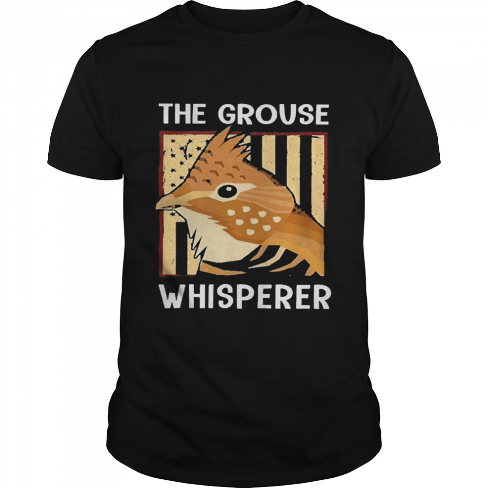 The Grouse Whisperer Love Grouse American Flag Shirt