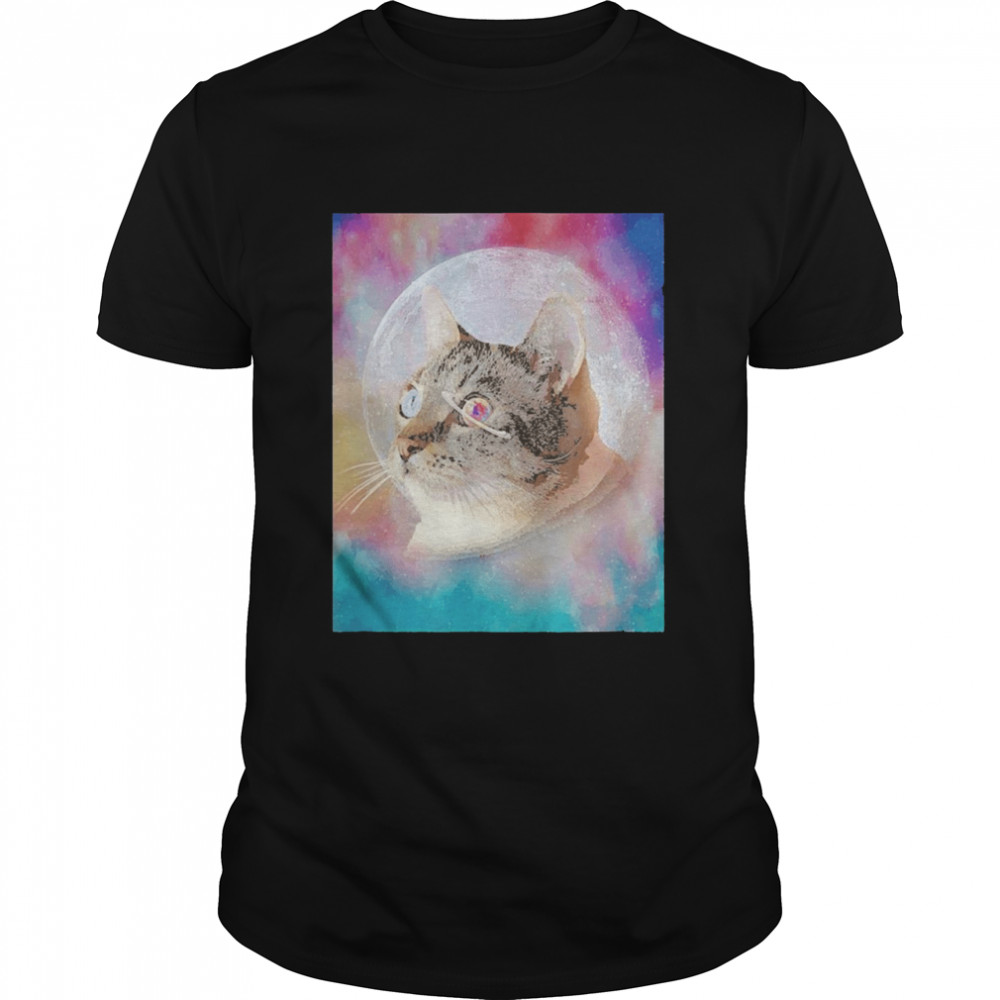 Saturn Eye Space Cat Shirt