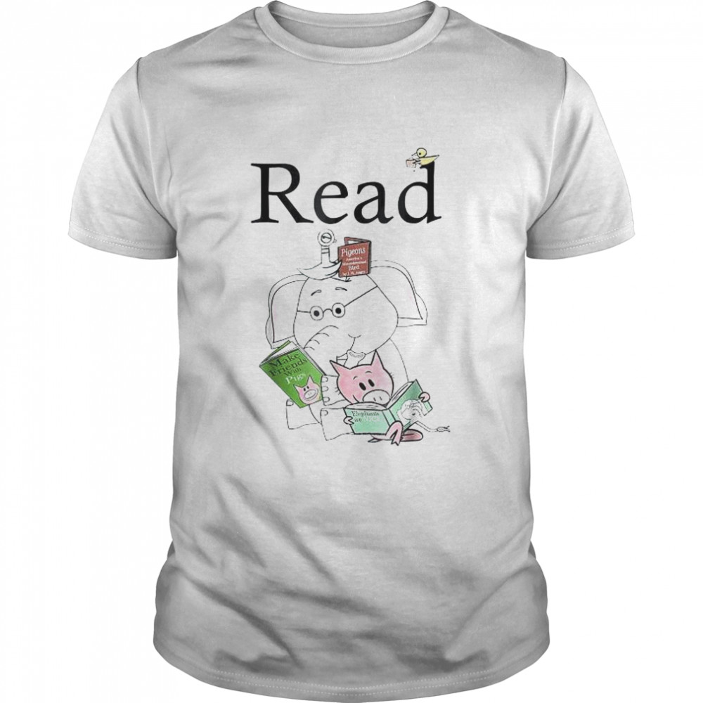 Teacher library read book club piggie elephant pigeons shirt