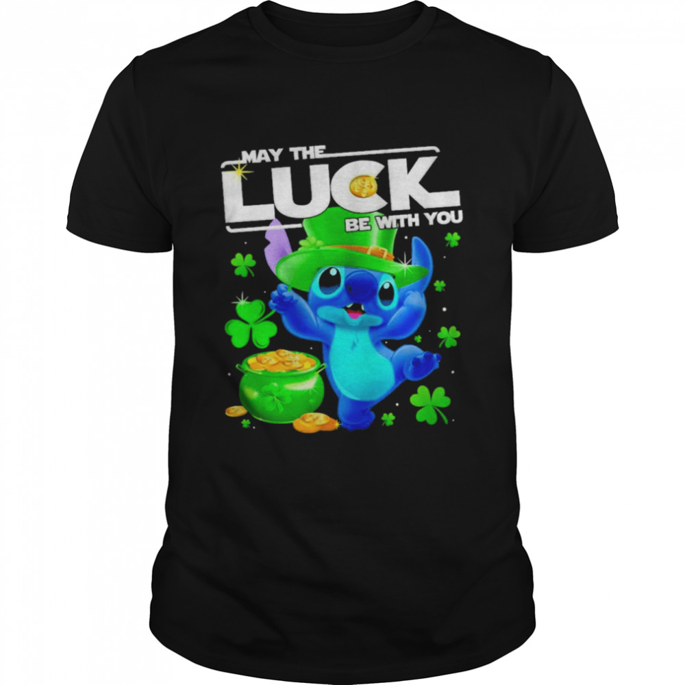 Stitch May The Luck Be With You  Classic Men's T-shirt