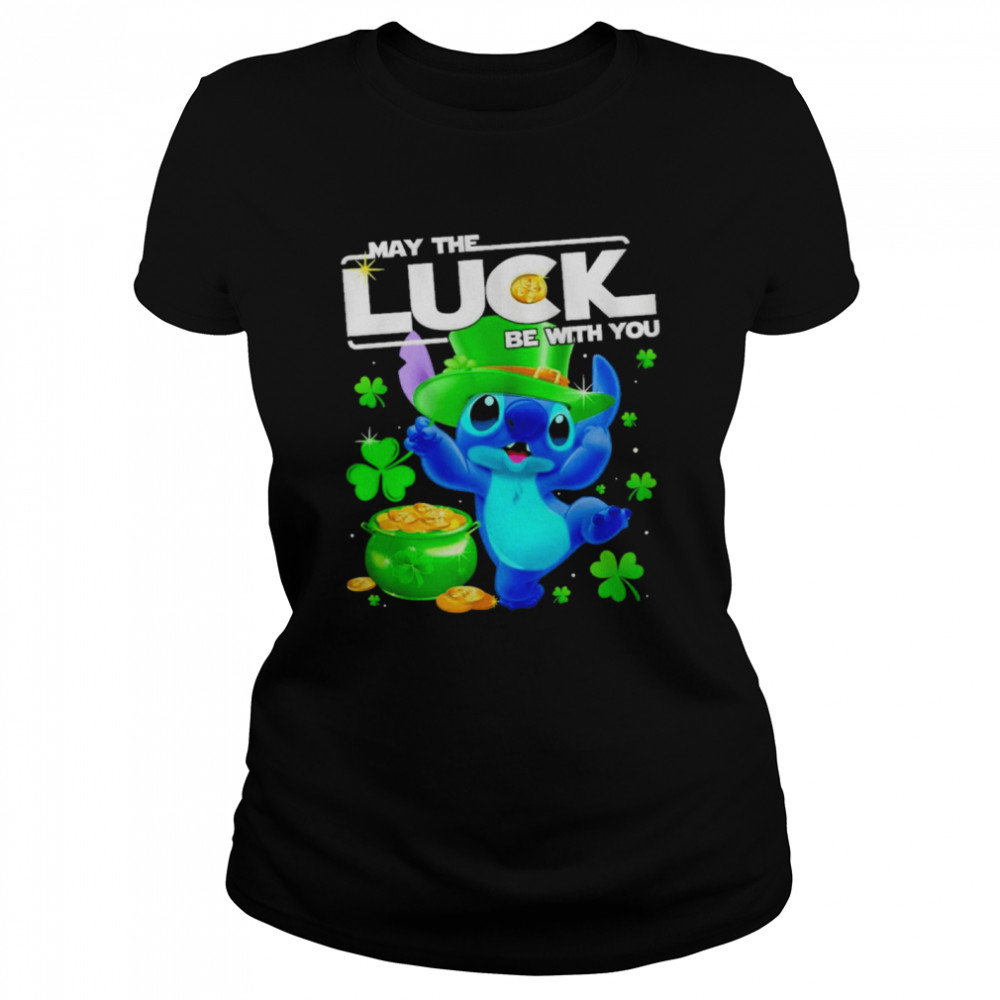 Stitch May The Luck Be With You  Classic Women's T-shirt