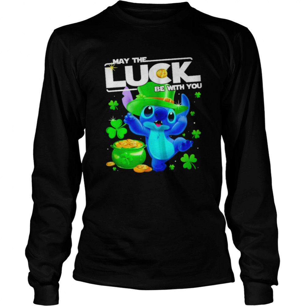 Stitch May The Luck Be With You  Long Sleeved T-shirt