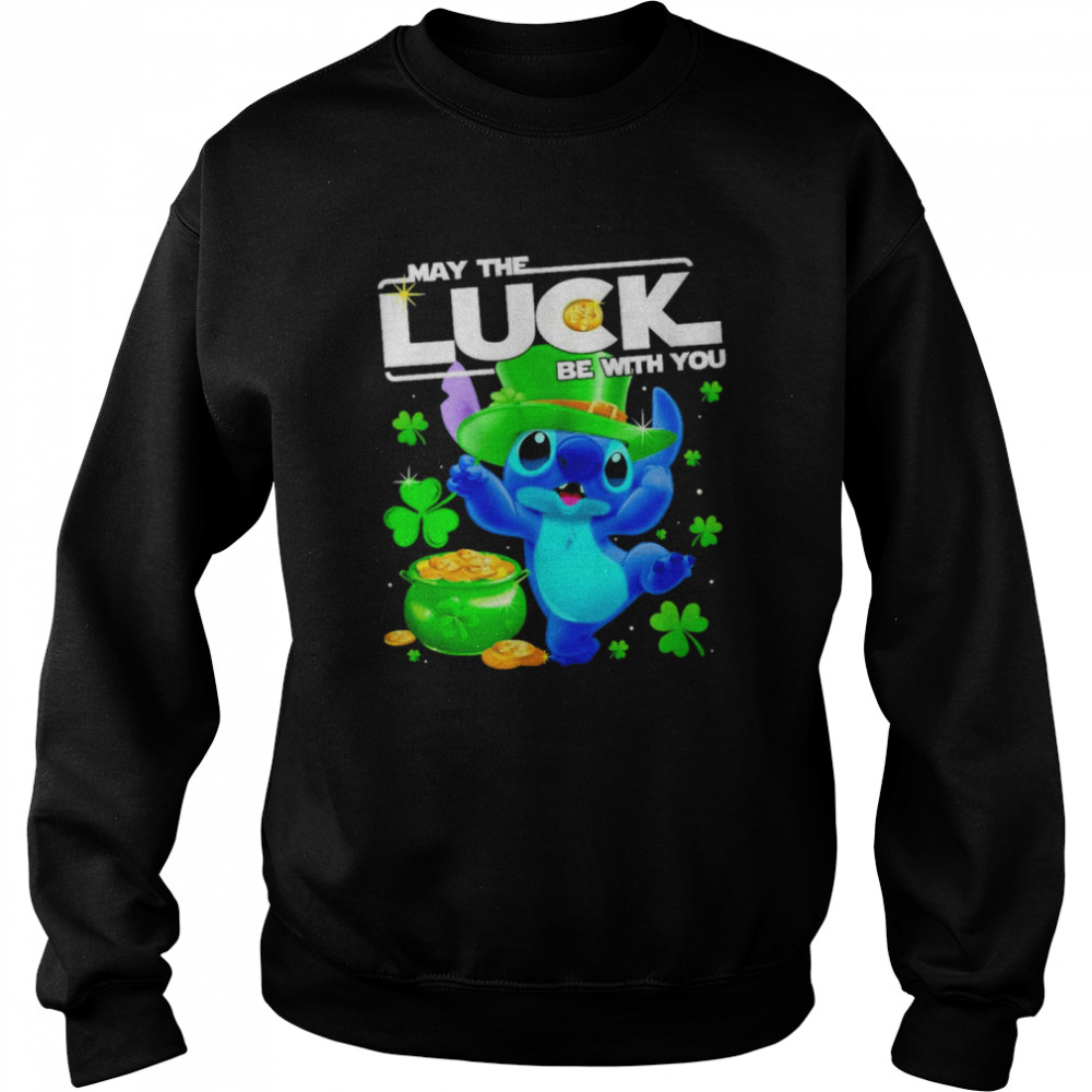 Stitch May The Luck Be With You  Unisex Sweatshirt