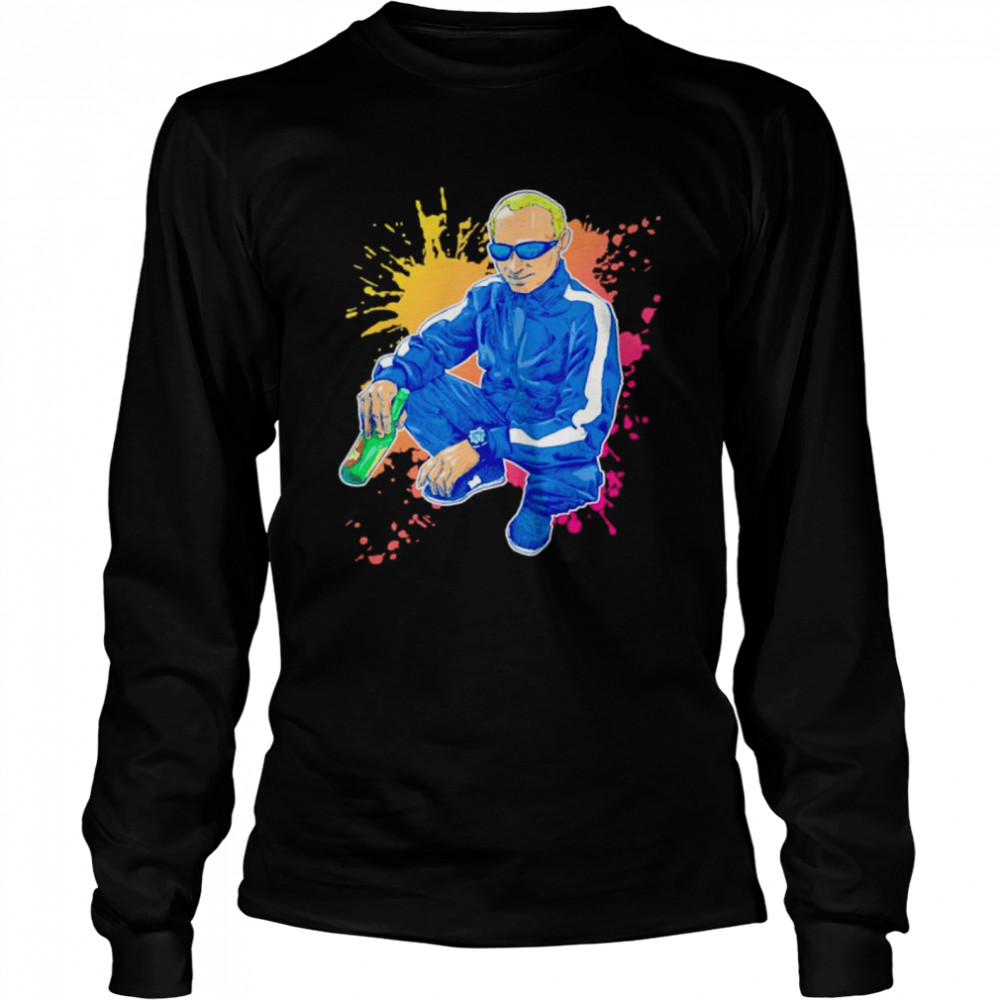 Putin doing the Russian squat shirt Long Sleeved T-shirt