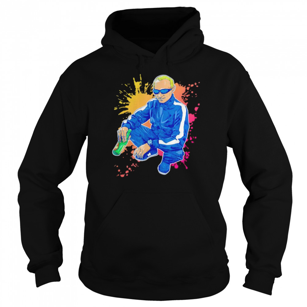 Putin doing the Russian squat shirt Unisex Hoodie