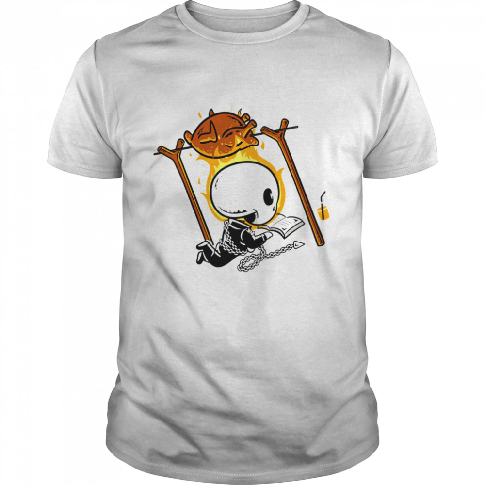 Ghost Rider roasted Chicken character shirt
