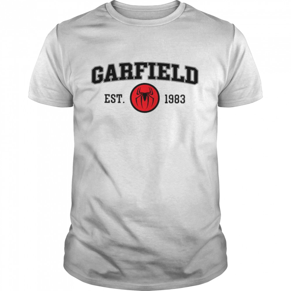 Spider Man garfield est 1983 shirt