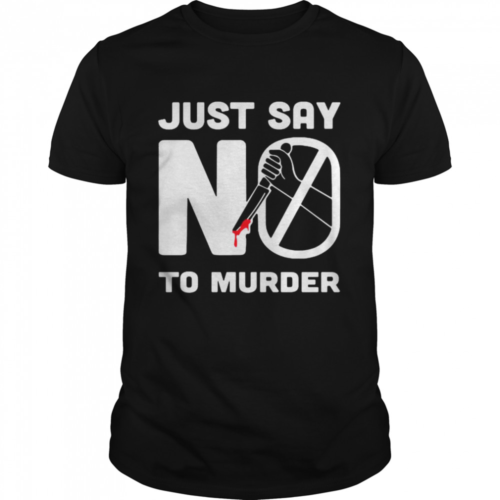Vlog Creations Merch Say No To Murder  Classic Men's T-shirt