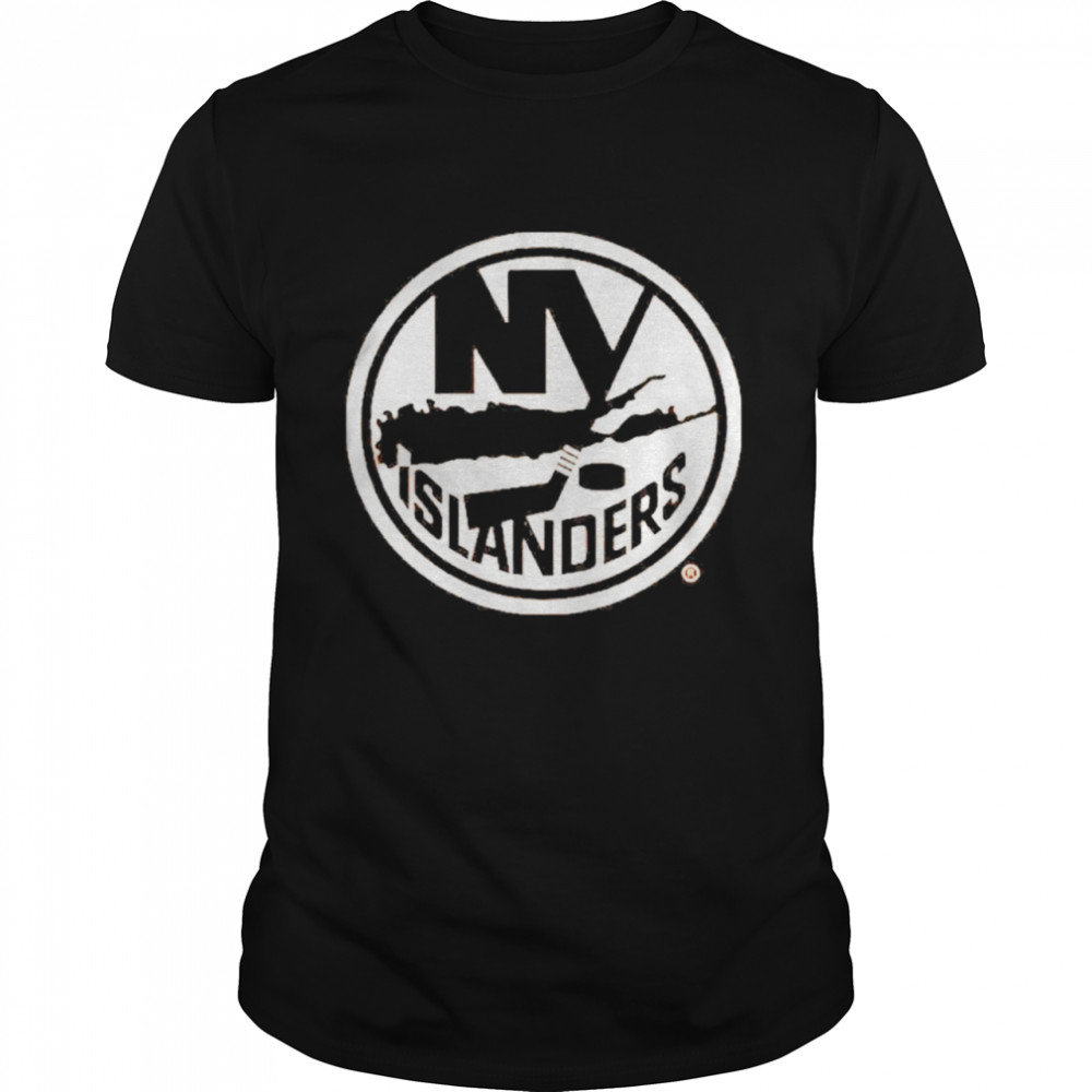 New York Islanders Isles Lab Shop Jumbo Text Stamp Logo Shirt