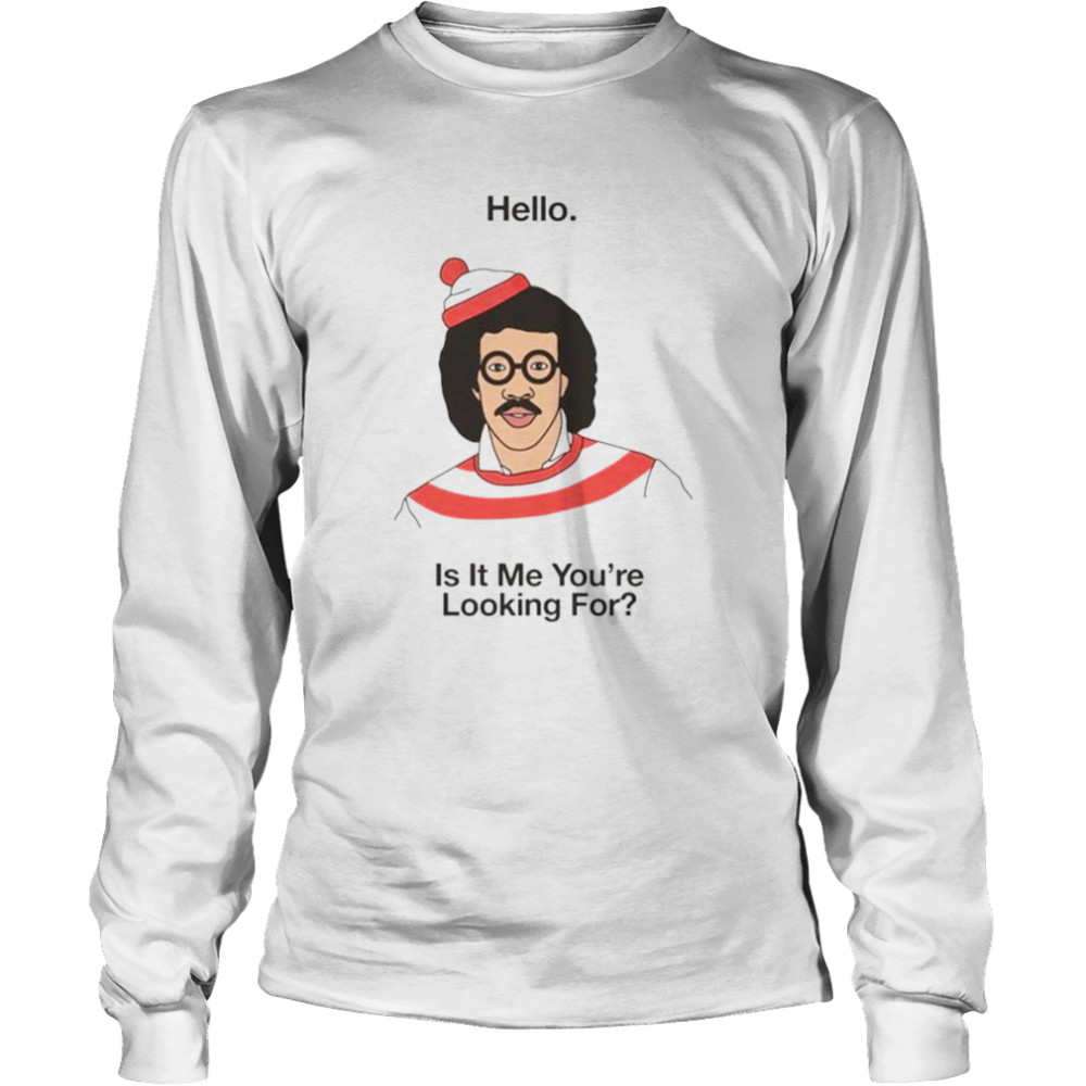 Hello Lionel Richie Waldo T-shirt Long Sleeved T-shirt