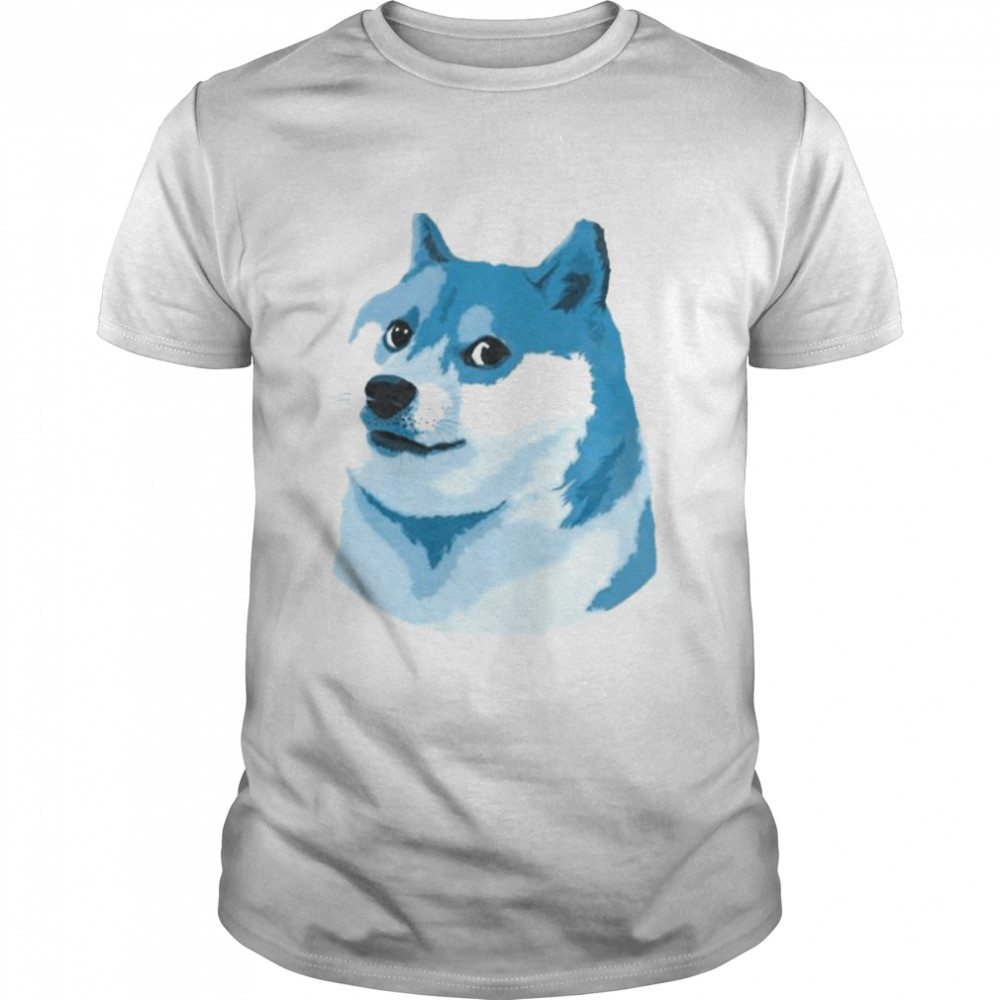Blue Dog Blue Dogecoin Elon Musk Twitter Barstool Sports Store T-Shirt