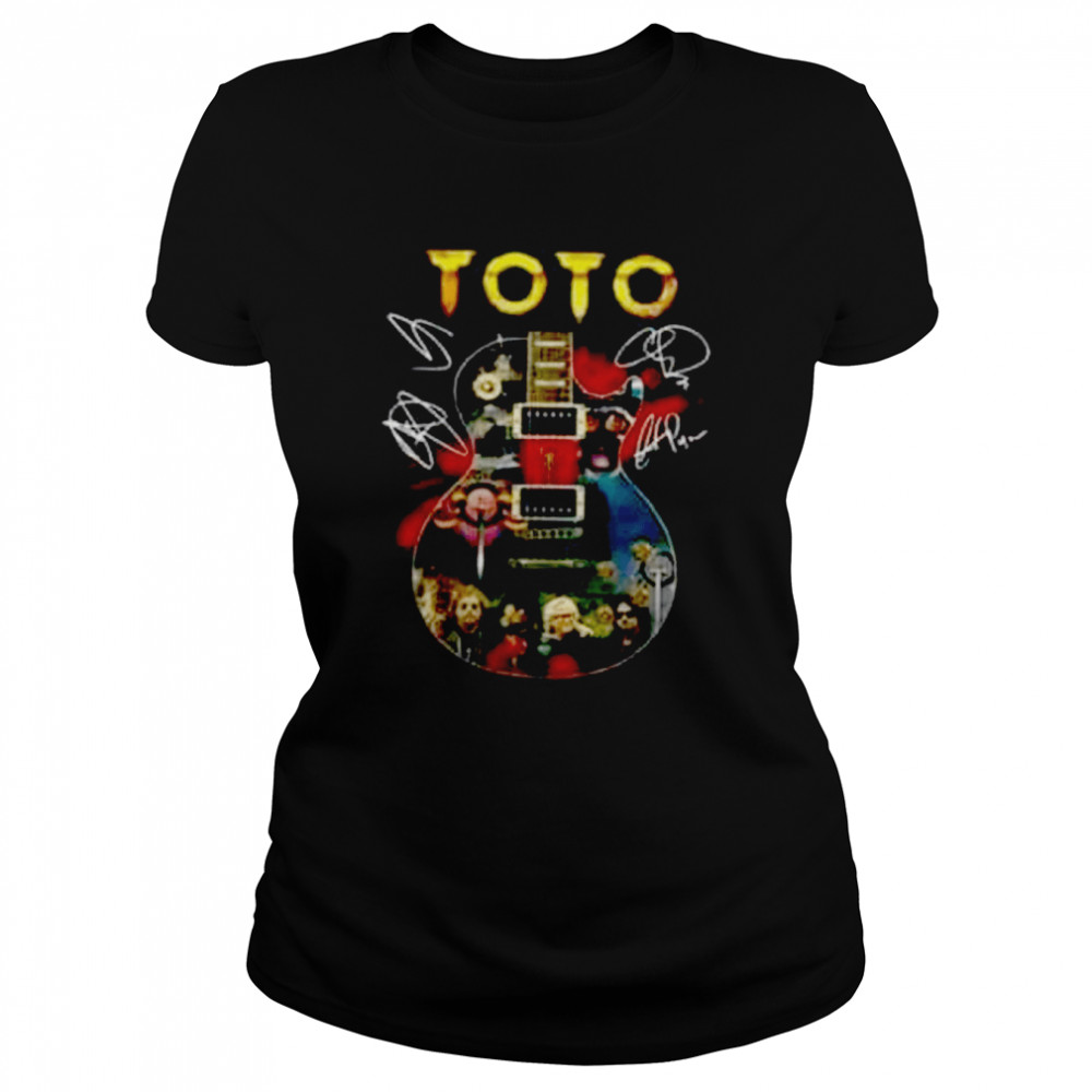 45 Years Of TOTO 1977-2022 Signatures T  Classic Women's T-shirt
