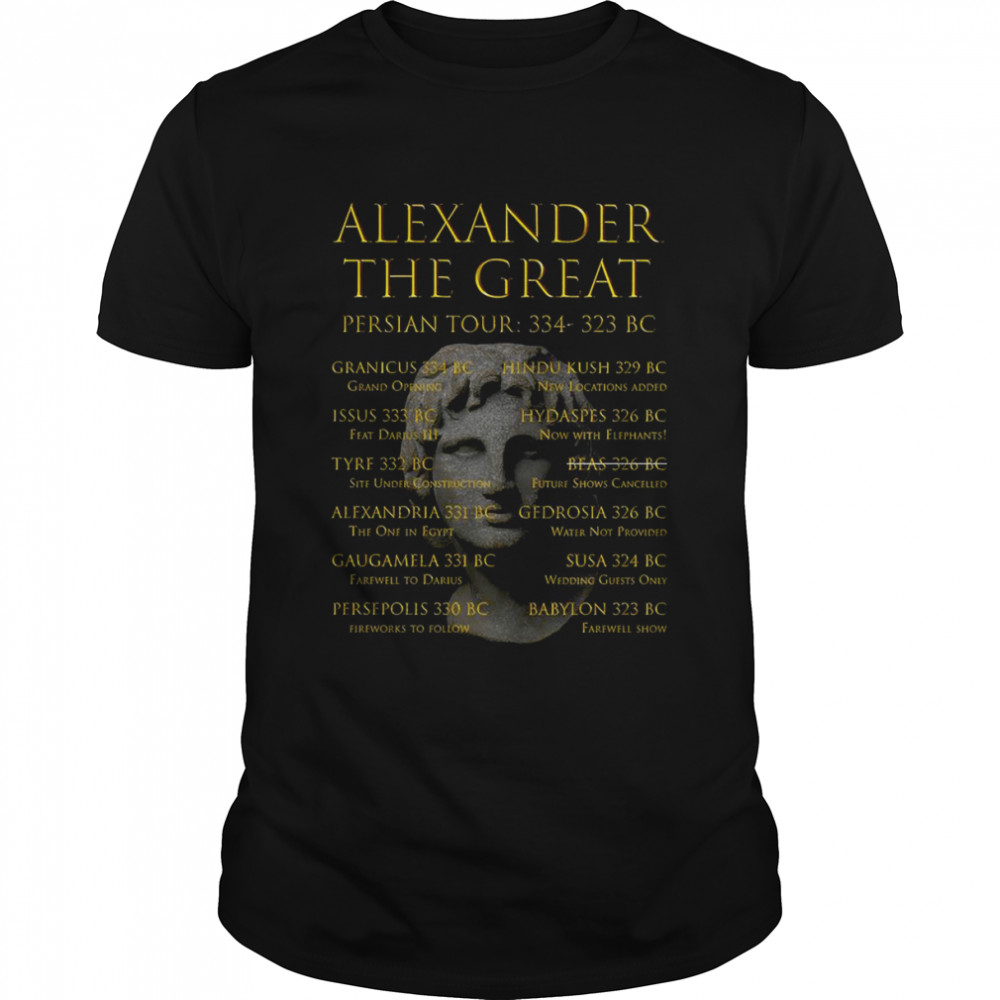 Alexander The Great Persian Tour shirt