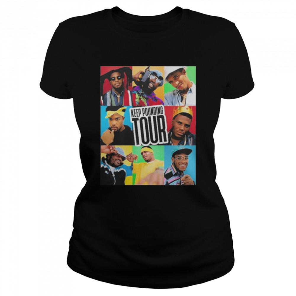 Carolina panthers keep pounding tour shirt Classic Women's T-shirt
