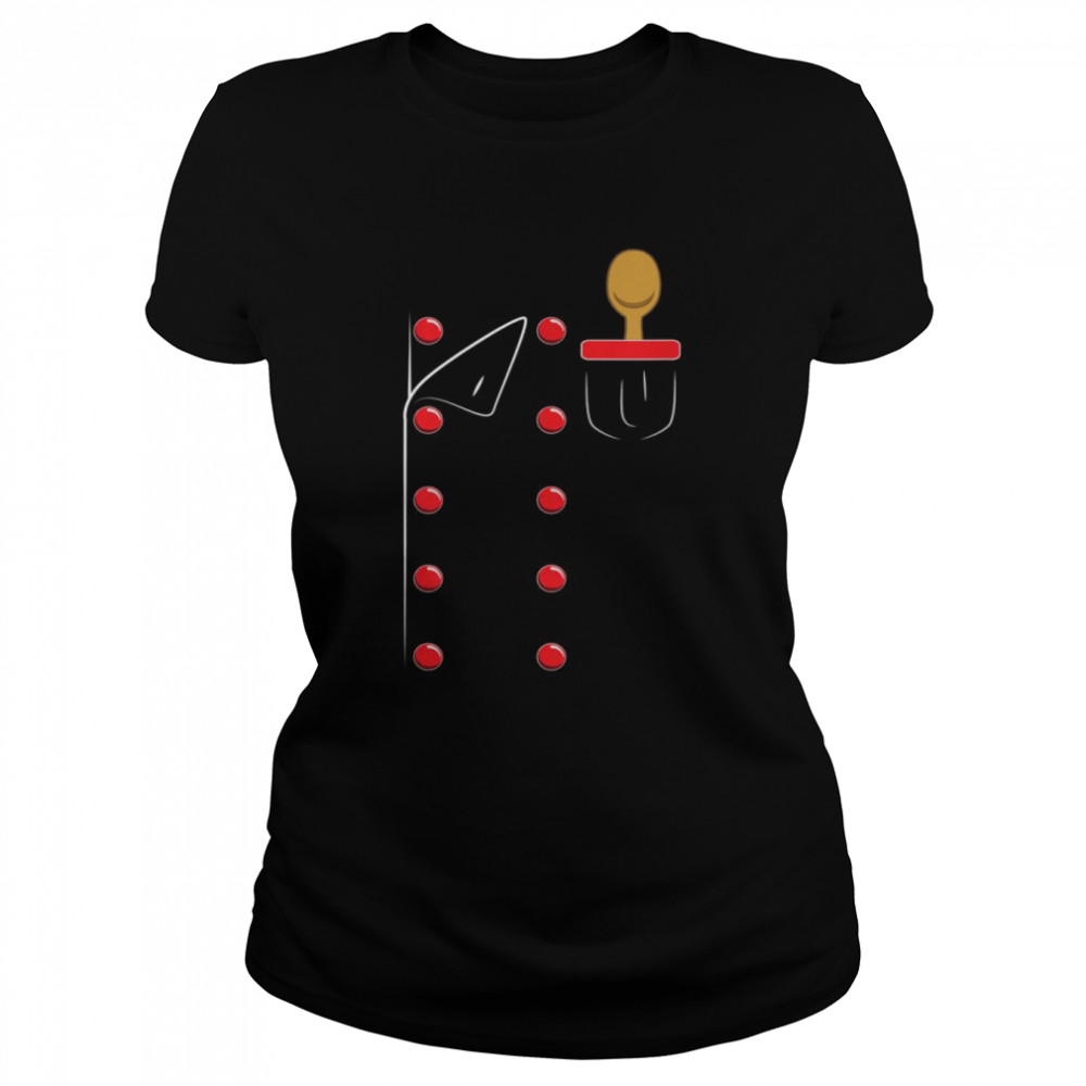 Chef Uniform Jacket Faux Cook Cooking  Classic Women's T-shirt