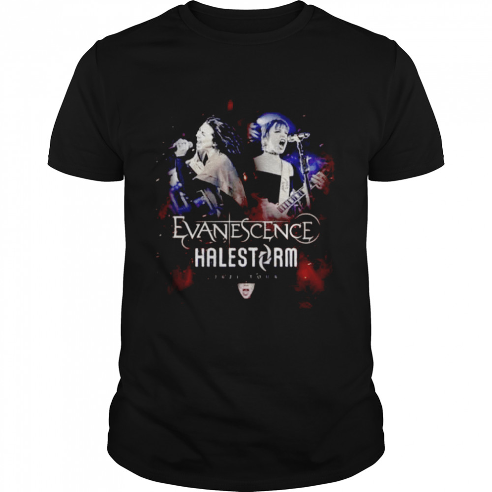 Evanescence Halestorm Tour 2021 T  Classic Men's T-shirt
