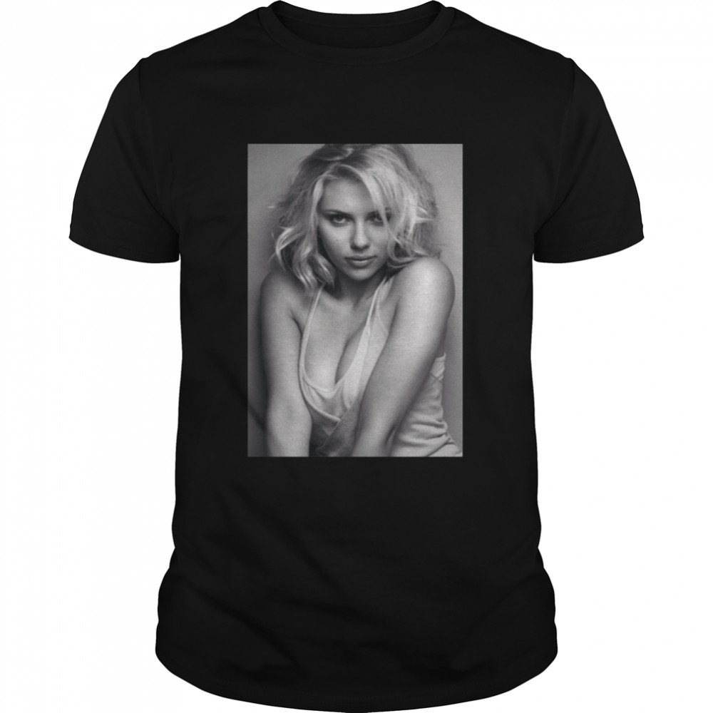 Flash Men T Shirt Great Quality Funny Man Cotton Scarlett Johansson Sexy Movie Star Black Widow T-Shirt
