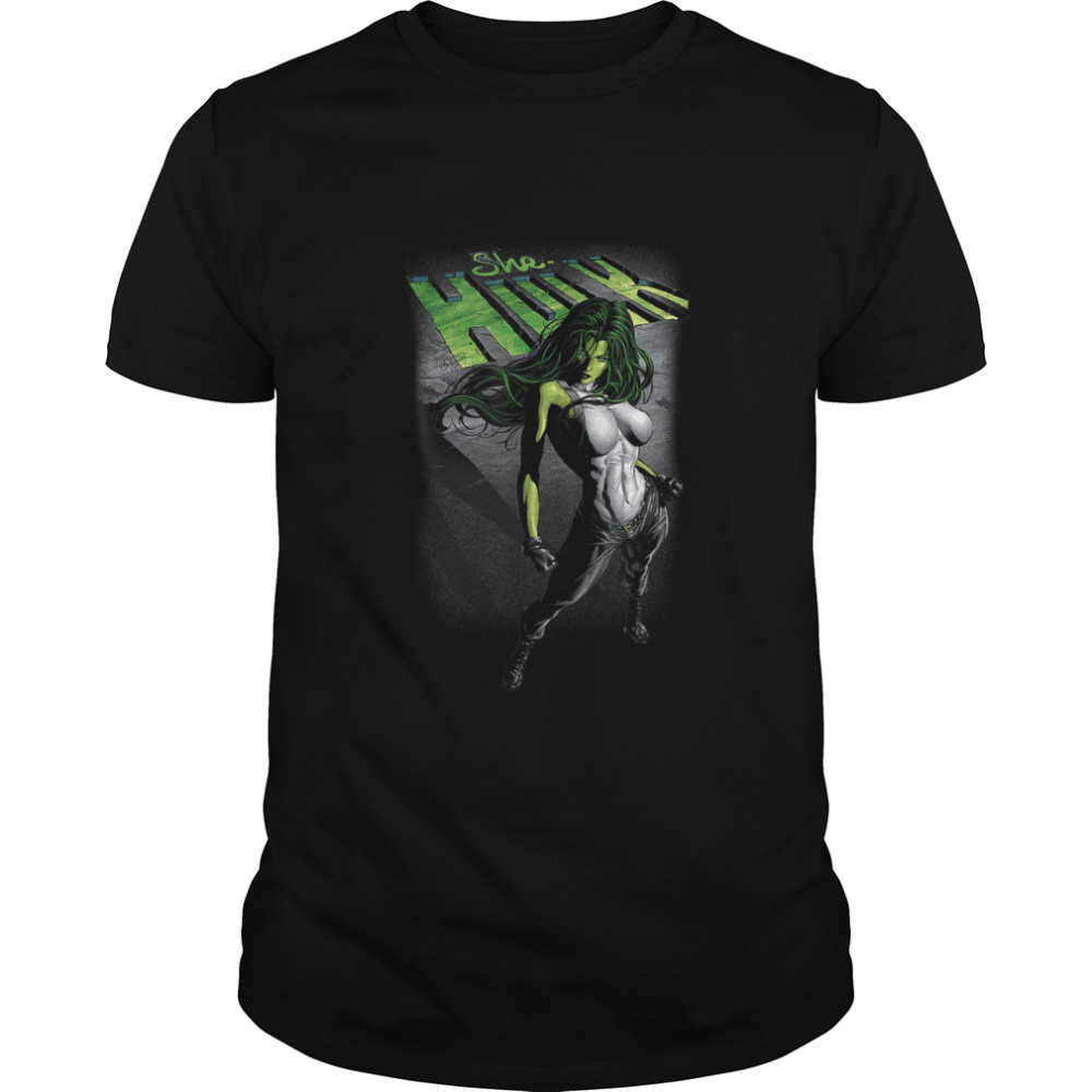 Marvel She-Hulk Shadow T- Classic Men's T-shirt