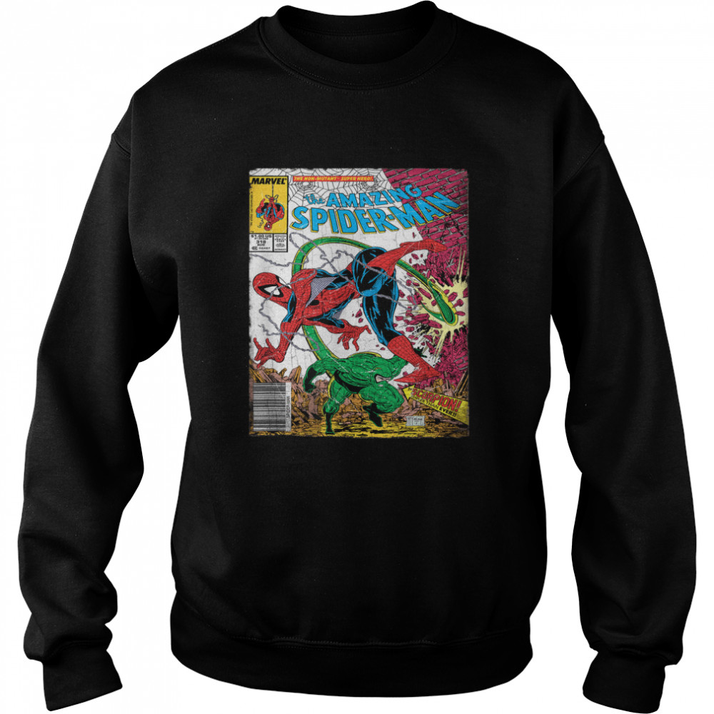 Marvel Spider-Man Classic Retro Comic Scorpion Cover T- Unisex Sweatshirt