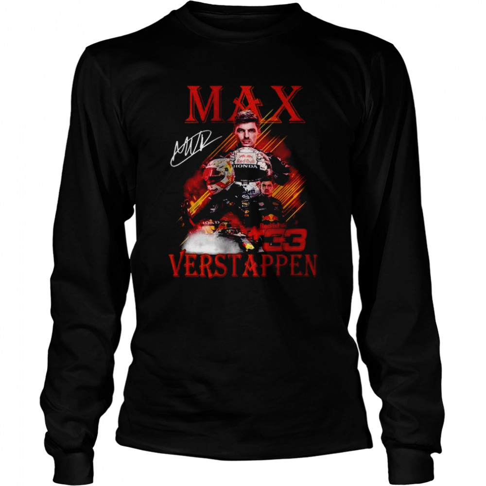 Max Verstappen The Flying Dutchman 2022 F1 Racing T  Long Sleeved T-shirt