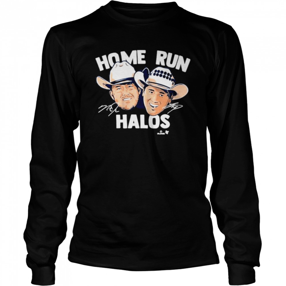 Mike trout and shoheI ohtanI home run halos shirt Long Sleeved T-shirt