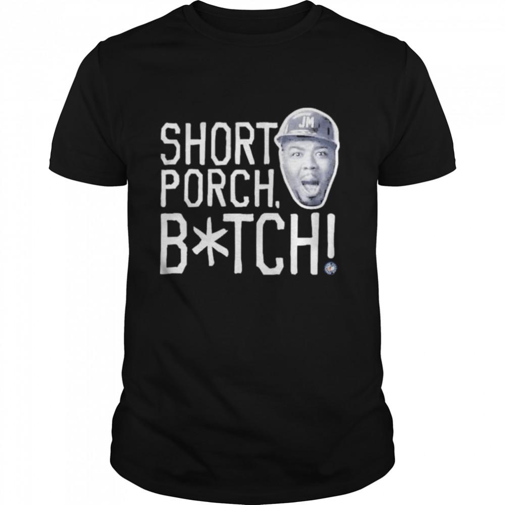 Pinstripe strong short porch bitch jomboymedia store short porch bitch joez shirt Classic Men's T-shirt