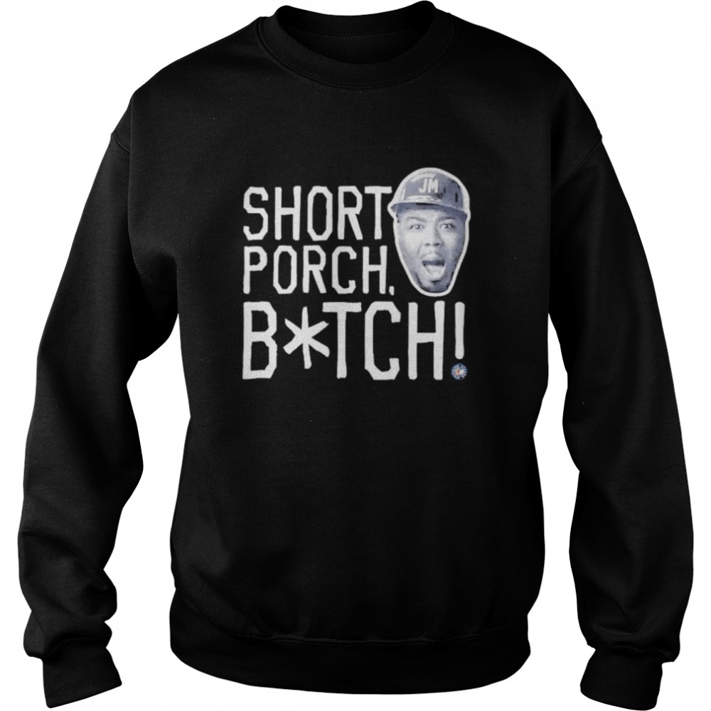 Pinstripe strong short porch bitch jomboymedia store short porch bitch joez shirt Unisex Sweatshirt