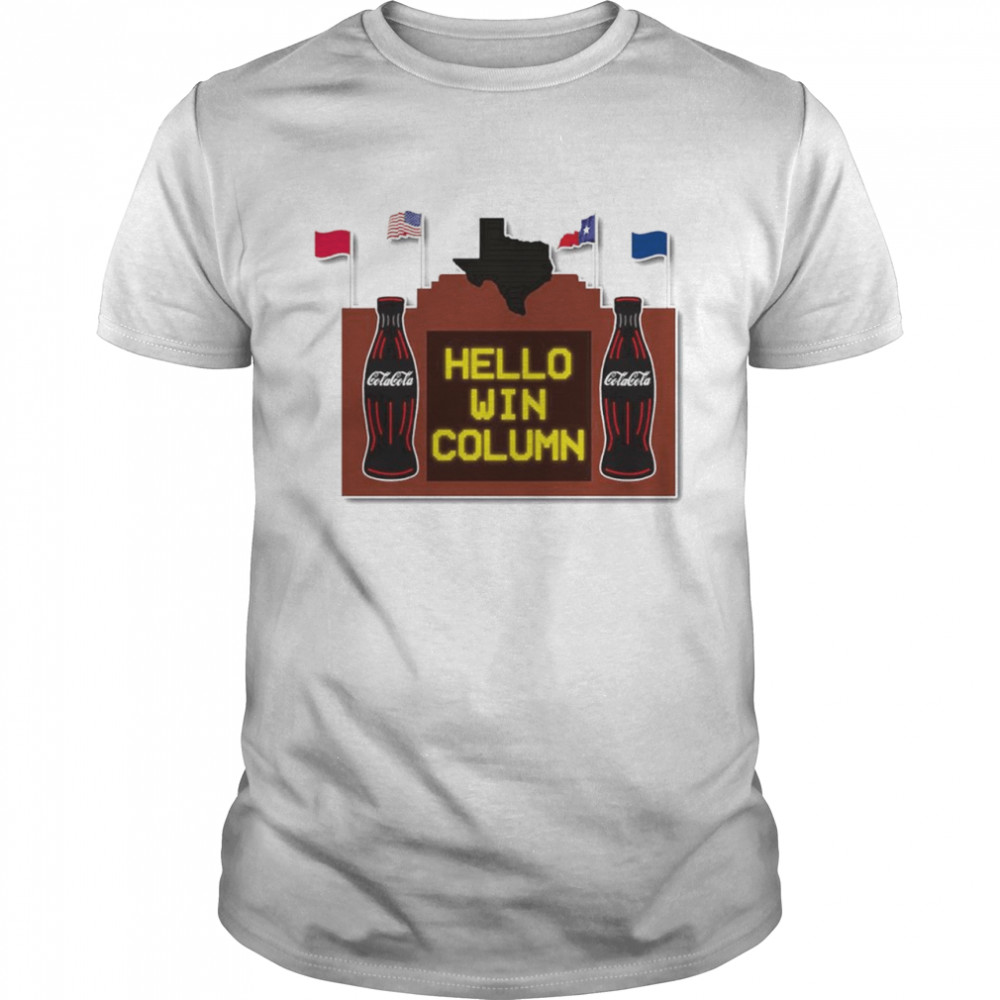 Texas Rangers Hello win Column shirt Classic Men's T-shirt