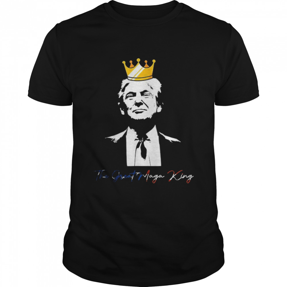 The great maga king Donald Trump ultra maga American flag shirt