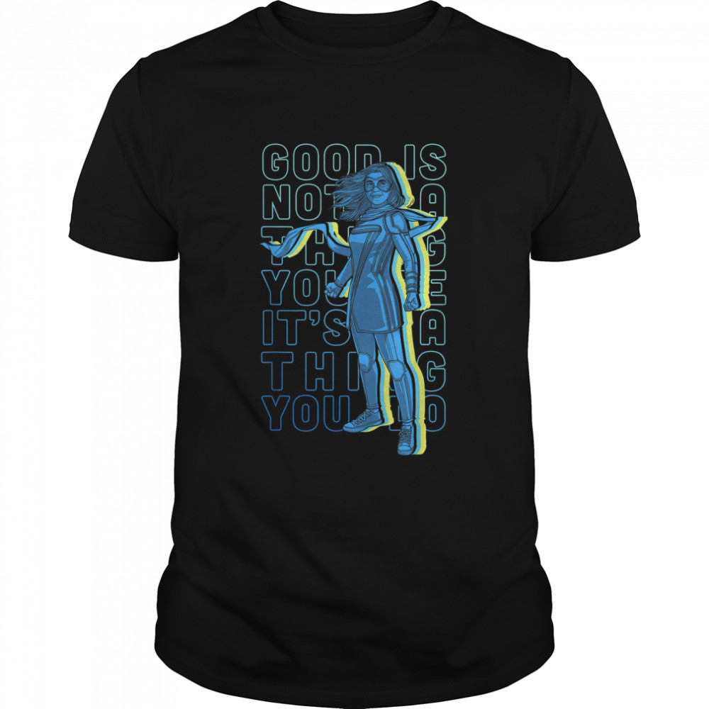 . Marvel Do Good Text Stack Quote T-Shirt