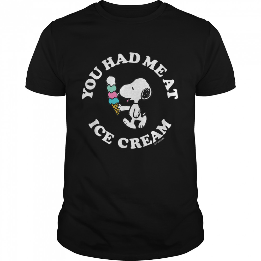 Peanuts - Snoopy You Had Me At Ice Cream T- Classic Men's T-shirt