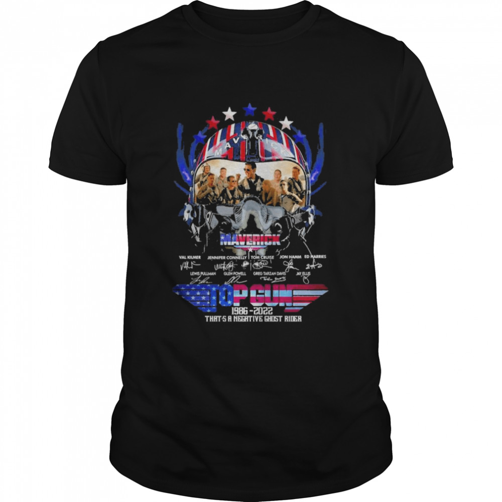 The Maverick Top Gun 1986 2022 That’s A Negative Ghost Rider Signatures  Classic Men's T-shirt