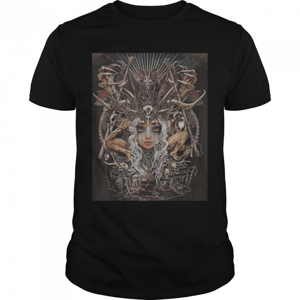 Occult Geometric Scared geometry Dark Grunge Art T-Shirt B0B1J94DHY