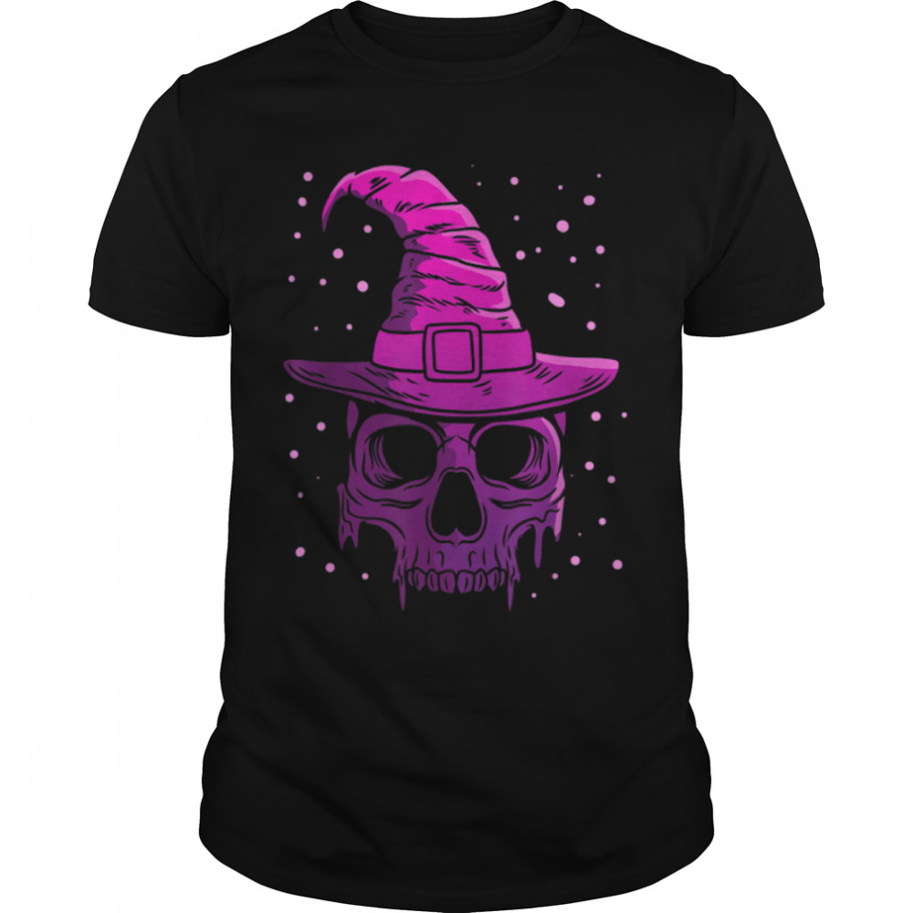 Witch Skull Death Head Witchcraft Evil Sorceress Halloween T- B0B3BMD4WT Classic Men's T-shirt