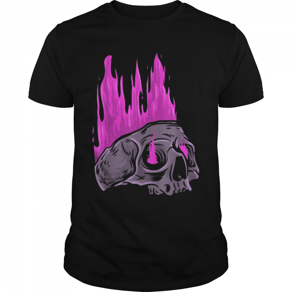 Mind Blown Melting Exploding Head Pastel Goth Skull Emo Punk T-Shirt B0B358FTVK