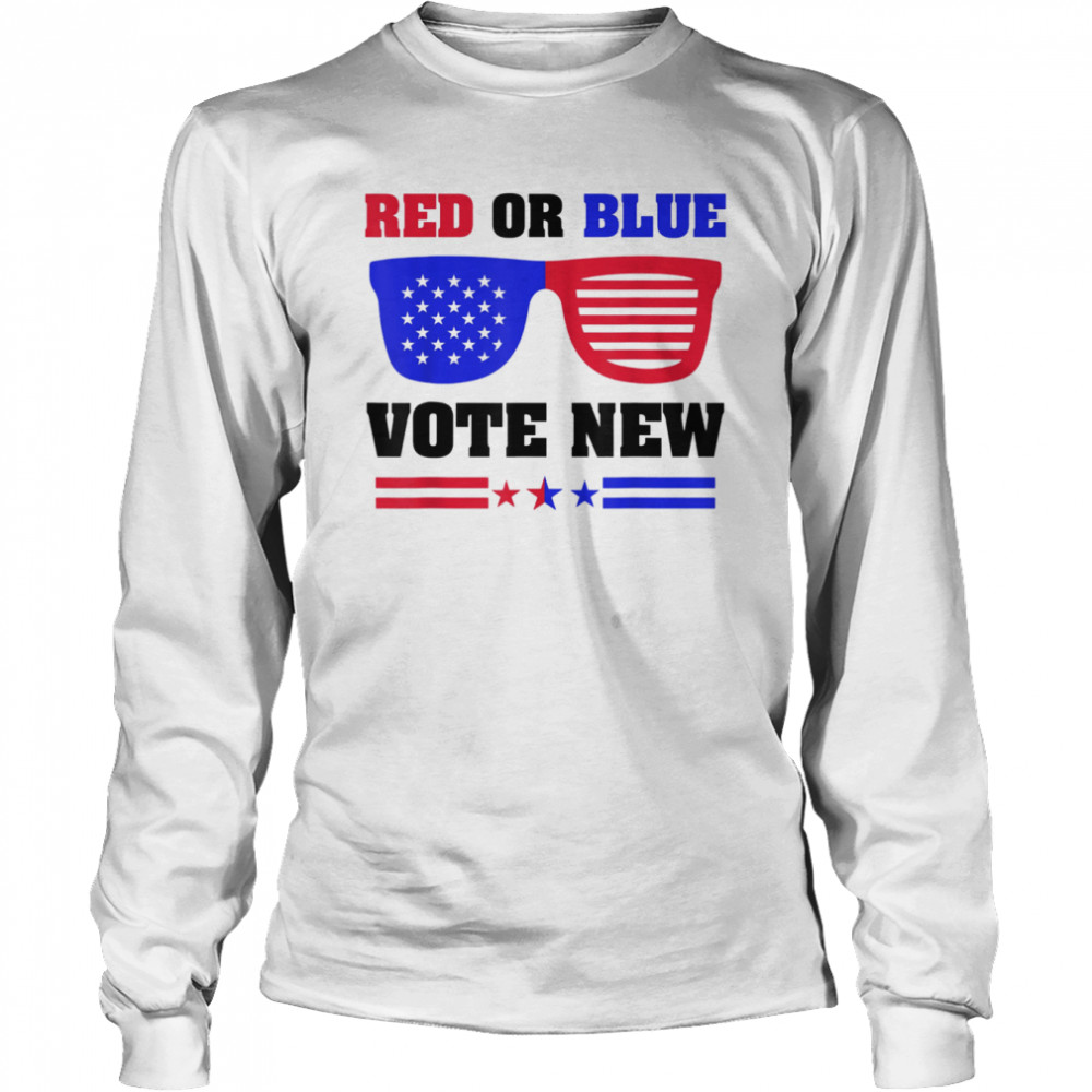 2022 Election Republican Red Democrat Blue Vote New Congress  Long Sleeved T-shirt