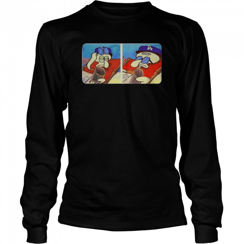 Doyersdave Dodgers Squidward  Long Sleeved T-shirt