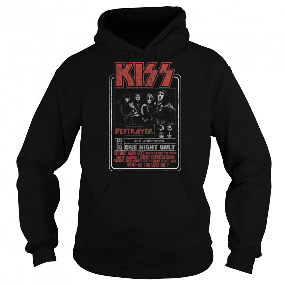KISS - One Night Only T- B07P9S573V Unisex Hoodie