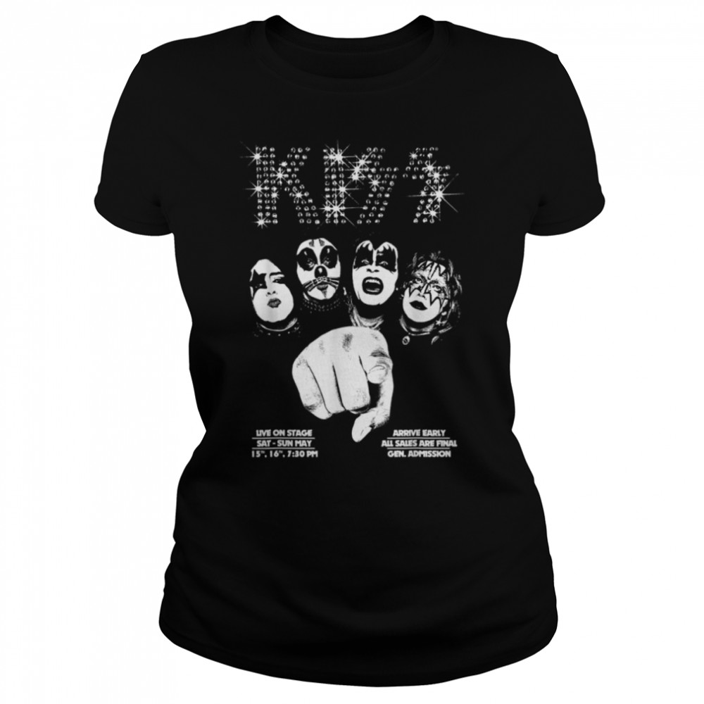 KISS - We Want You T- B07PH3S2CB Classic Women's T-shirt
