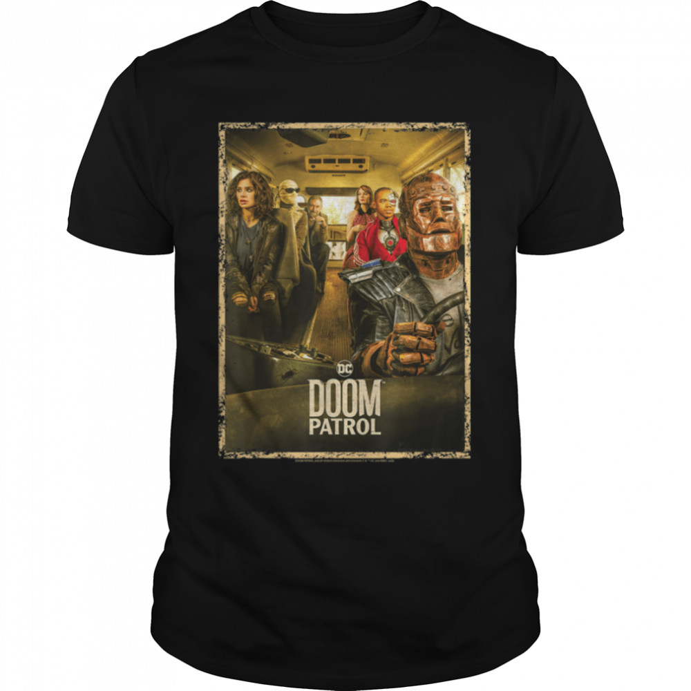 Doom Patrol Bus Of Misfits Poster T- B0B1QT59VR Classic Men's T-shirt