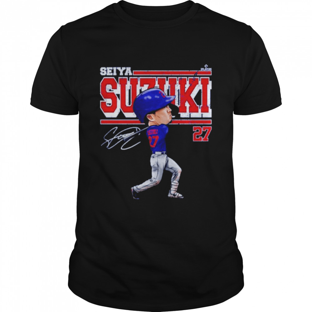 Seiya Suzuki Chicago C Cartoon Baseball Signatures Shirt