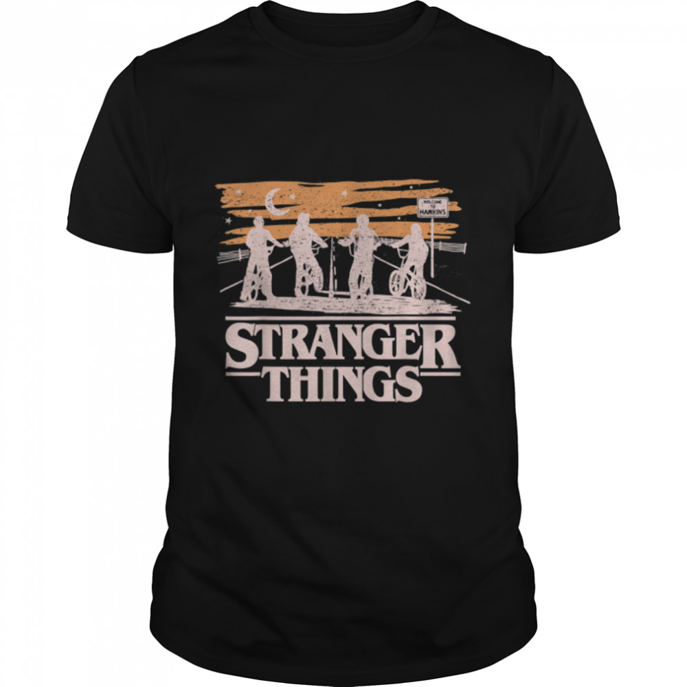 Netflix Stranger Things Night Silhouettes - Sale - T-Shirt B085WRFBY4