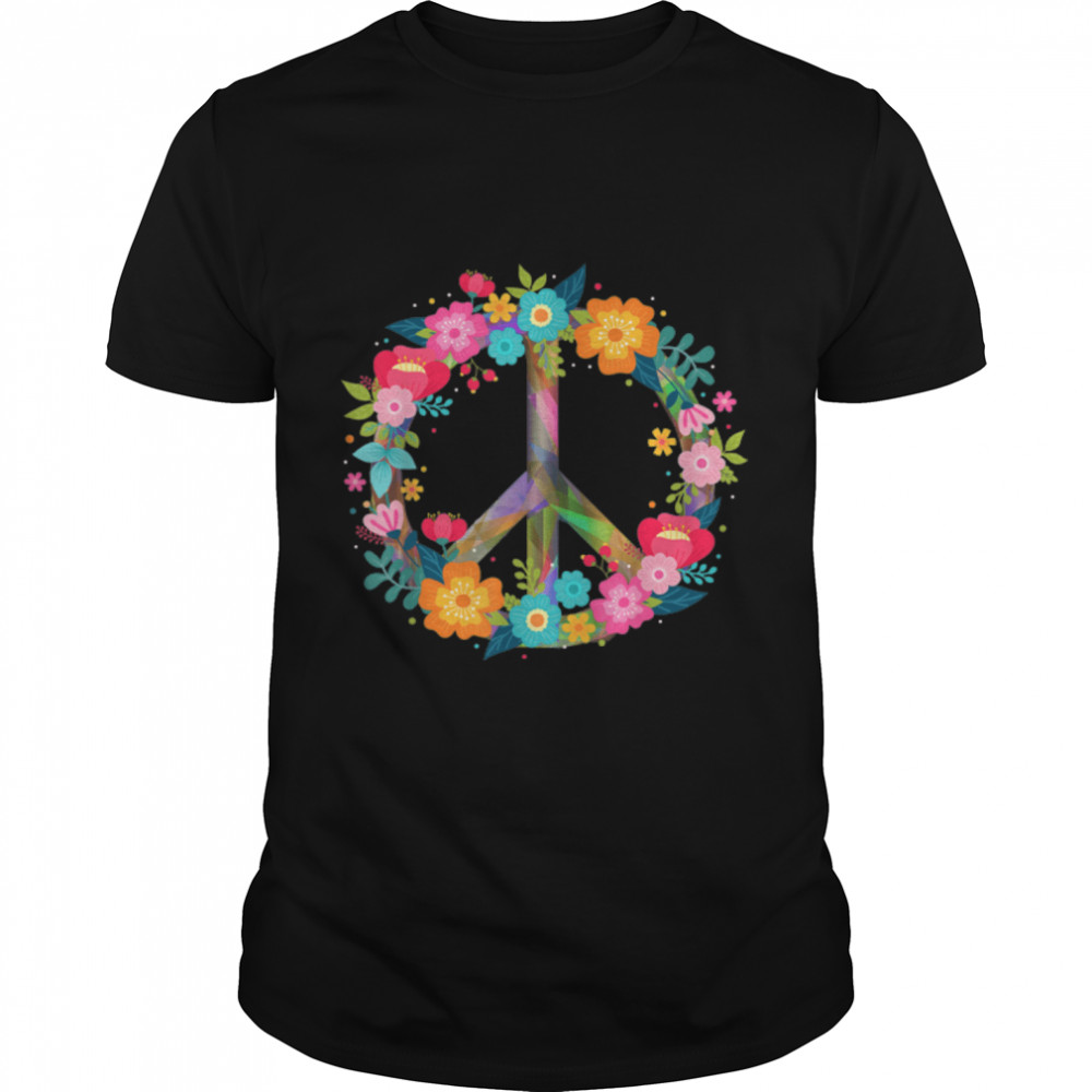 Peace Love Hippie Costume Tie Die 60s 70s T-Shirt B07J4L9M71