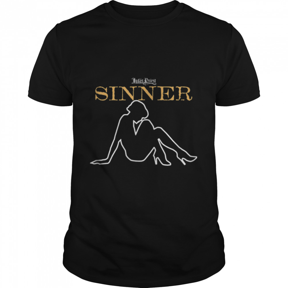 Judas Priest - Sinner Lady Silhouette T-Shirt B09XBSV499