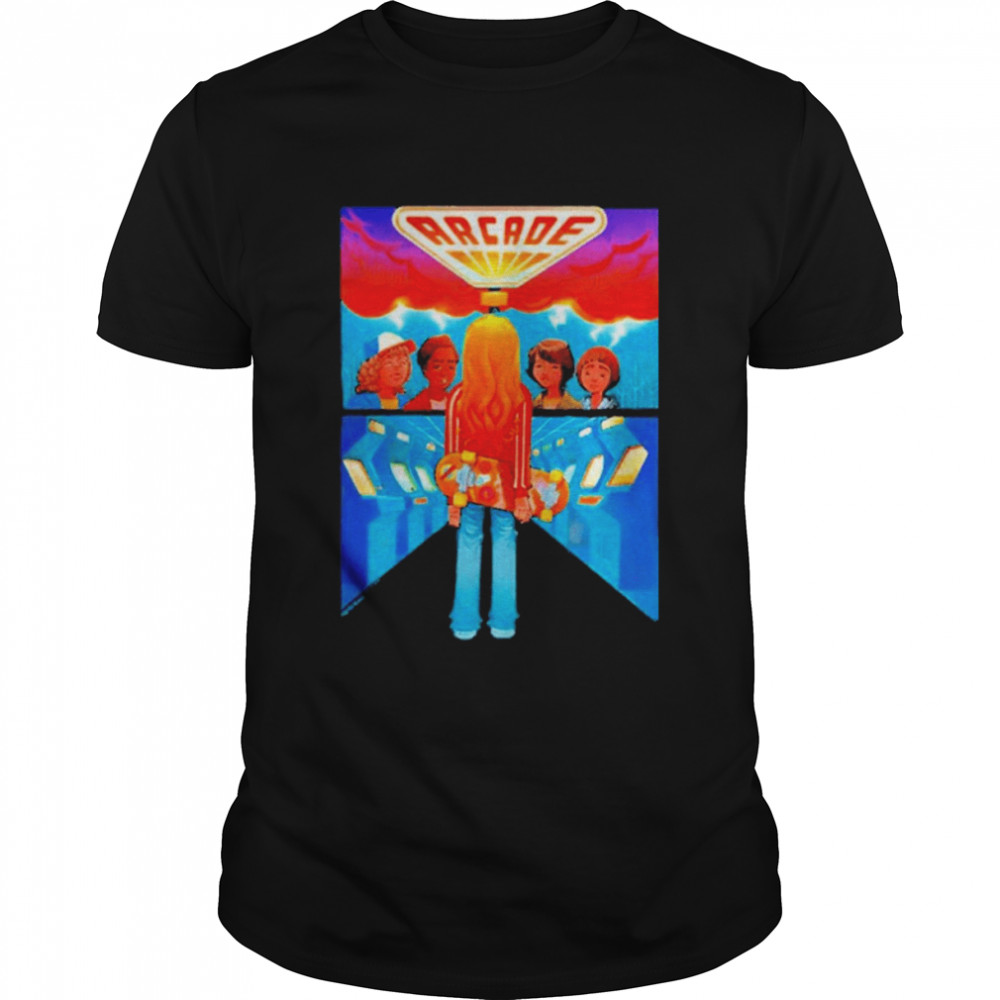 Stranger Things Fan Art Arcade Group Comic Poster Classic Men's T-shirt