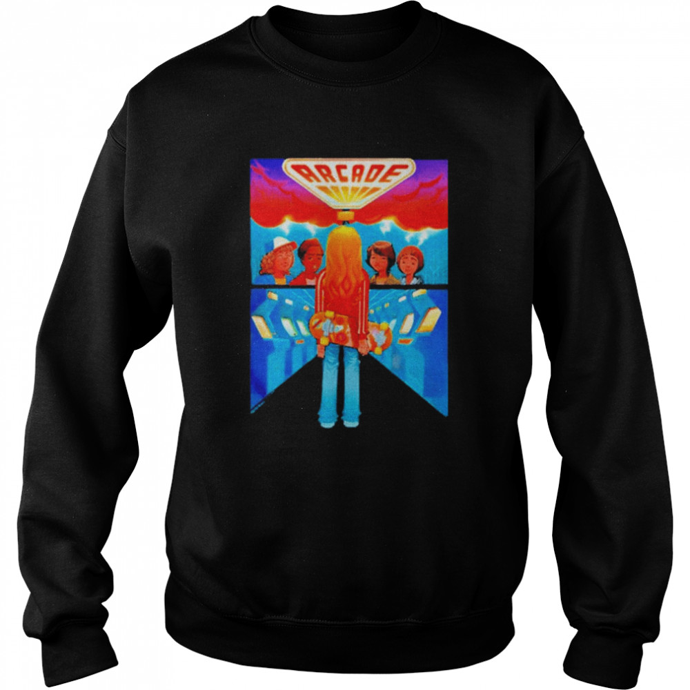 Stranger Things Fan Art Arcade Group Comic Poster Unisex Sweatshirt