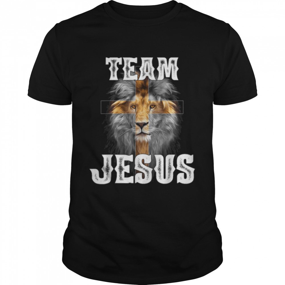 Team Jesus Lion Judah Jesus Cross Lovers Christian Faith T- B0B52PR3GQ Classic Men's T-shirt